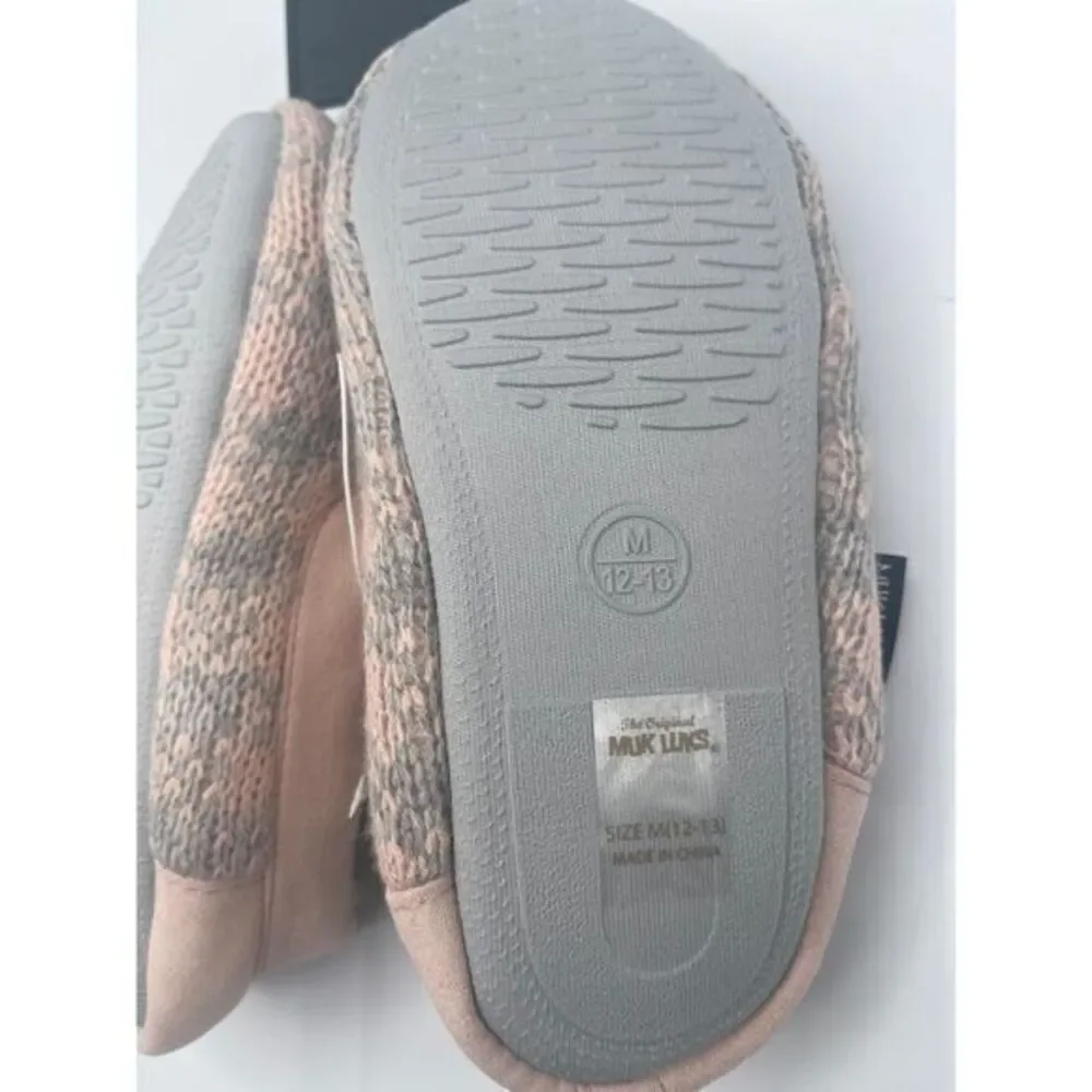 MUK LUKS Memory Foam Kids‎ Slippers Size Medium (12-13)